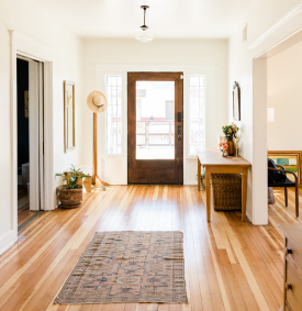 The entryway of a house.