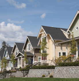 A row of houses.