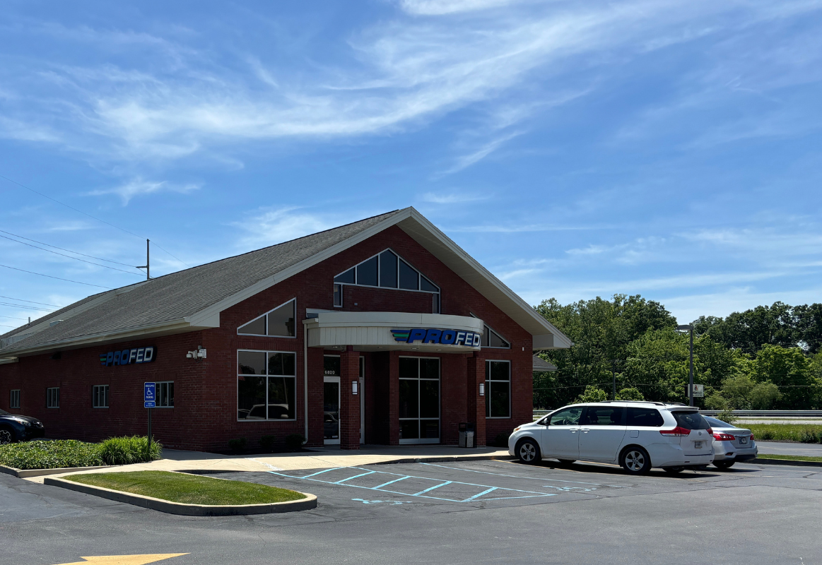 An image of the Hannah Branch with two cars in the parking lot.